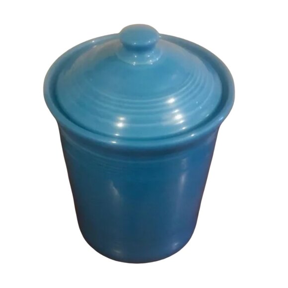 Retired Fiesta Peacock Blue Medium Canister & Lid (Intro 2005) - Picture 4 of 10